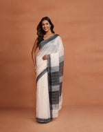 Natural Cotton Silk Blend Woven Wonders Maheshwari Sari