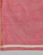 Pink Cotton Silk Blend Woven Wonders Chanderi Sari