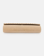 Beige Hand Embroidered Clutch