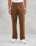 Brown Cotton Mobility Comfort Fit Pant