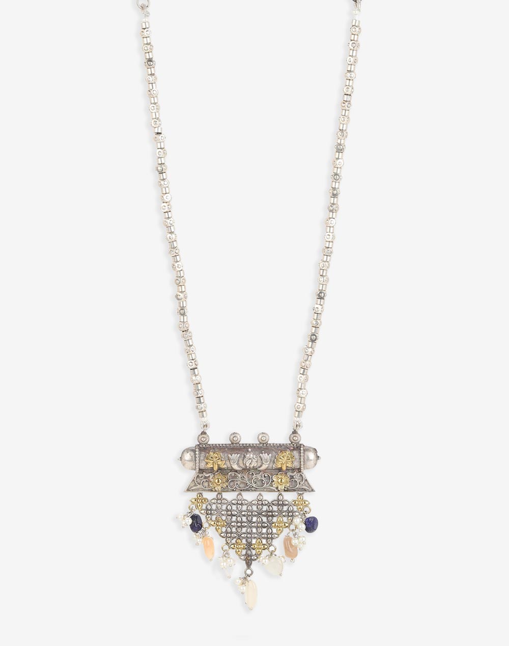 Multi Metal Long Necklace