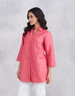 Pink Linen Silk Tunic
