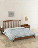 Blue Megh Hand Block Printed Cotton Quilt