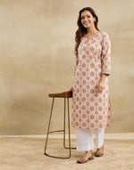 Natural Cotton Long Kurta