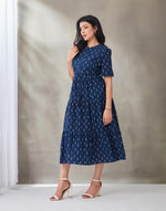 Indigo Cotton Dabu Maxi