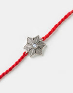 * FREE Red Metal Pearl Floral Rakhi - LIMITED