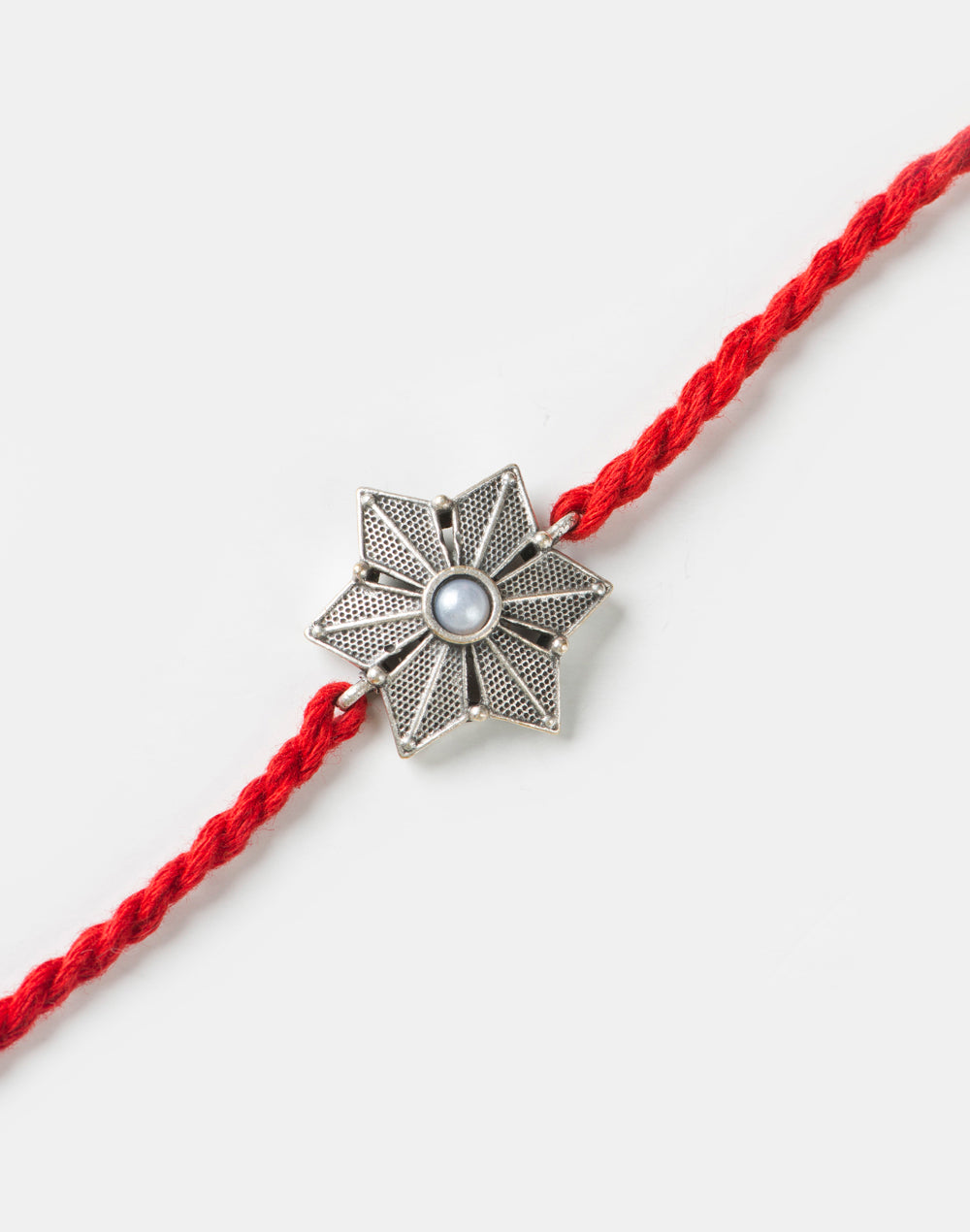 * FREE Red Metal Pearl Floral Rakhi - LIMITED