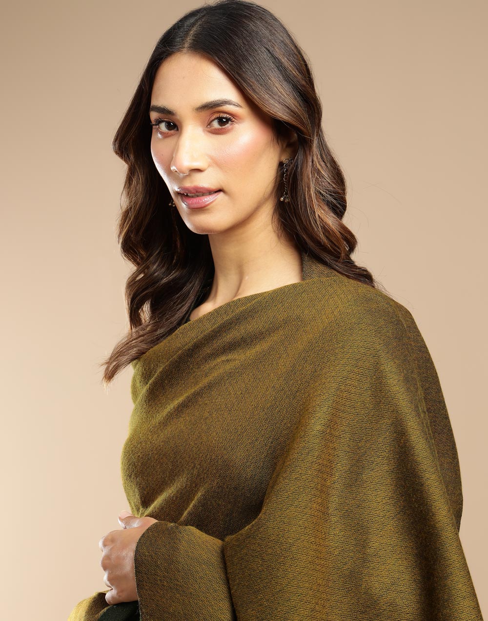 Green Wool Shawl