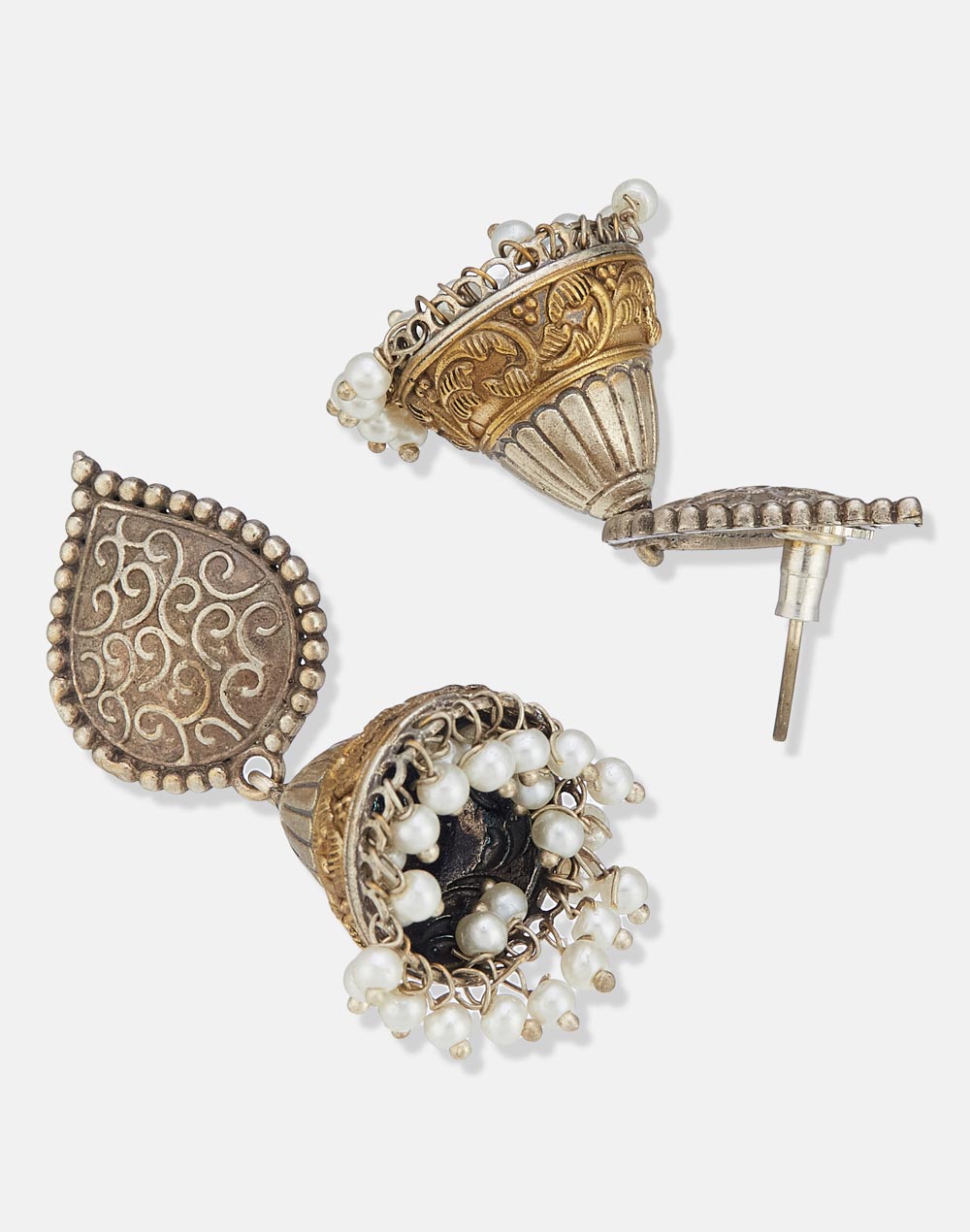 Metal Jhumka Earrings