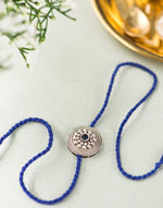 *FREE - Blue Metal Floral Oxidised Rakhi -  LIMITED