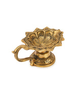 Antique Brass Antiqued Mehnoor Oil Lamp