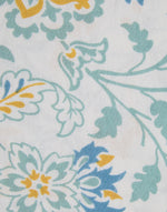 Teal Cotton Printed Bed Sheet With 2 Pillow Covers