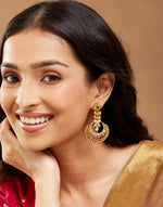 Metal Chandbali Earrings