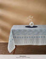 Blue Varsha Printed Cotton Table Cover