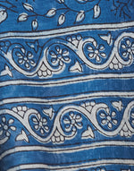 Indigo Cotton Silk Blend Dabu Printed Dupatta