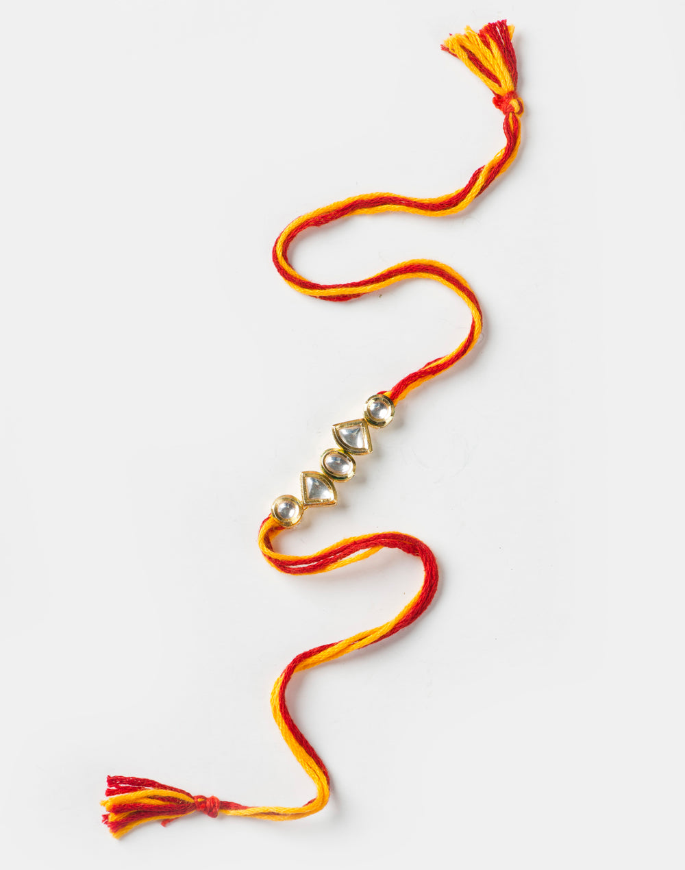 Multi Metal Gold Tone Kundan Rakhi