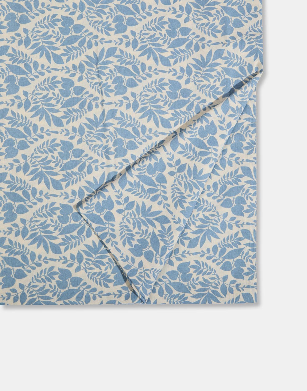Blue Prachi Cotton Bed Sheet With 2 Pillow Covers