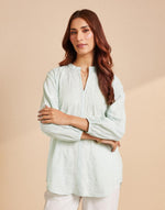 Green Cotton Chikankari Clara Tunic