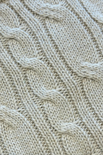 Beige Cotton Blend Sweater
