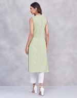 Green Cotton Long Kurta