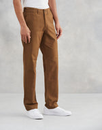 Brown Cotton Mobility Comfort Fit Pant