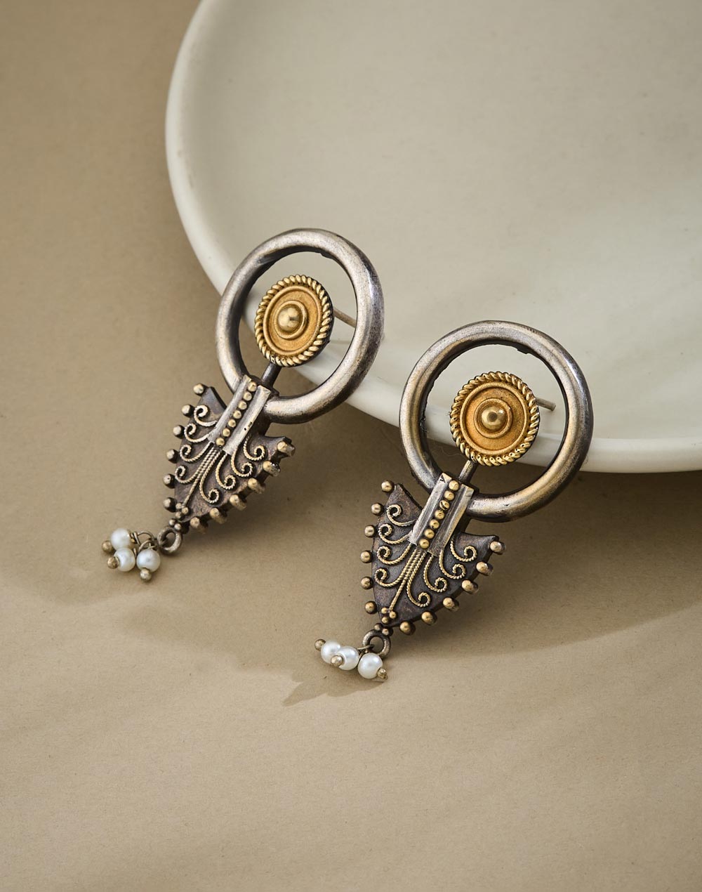 Metal Studs Earrings