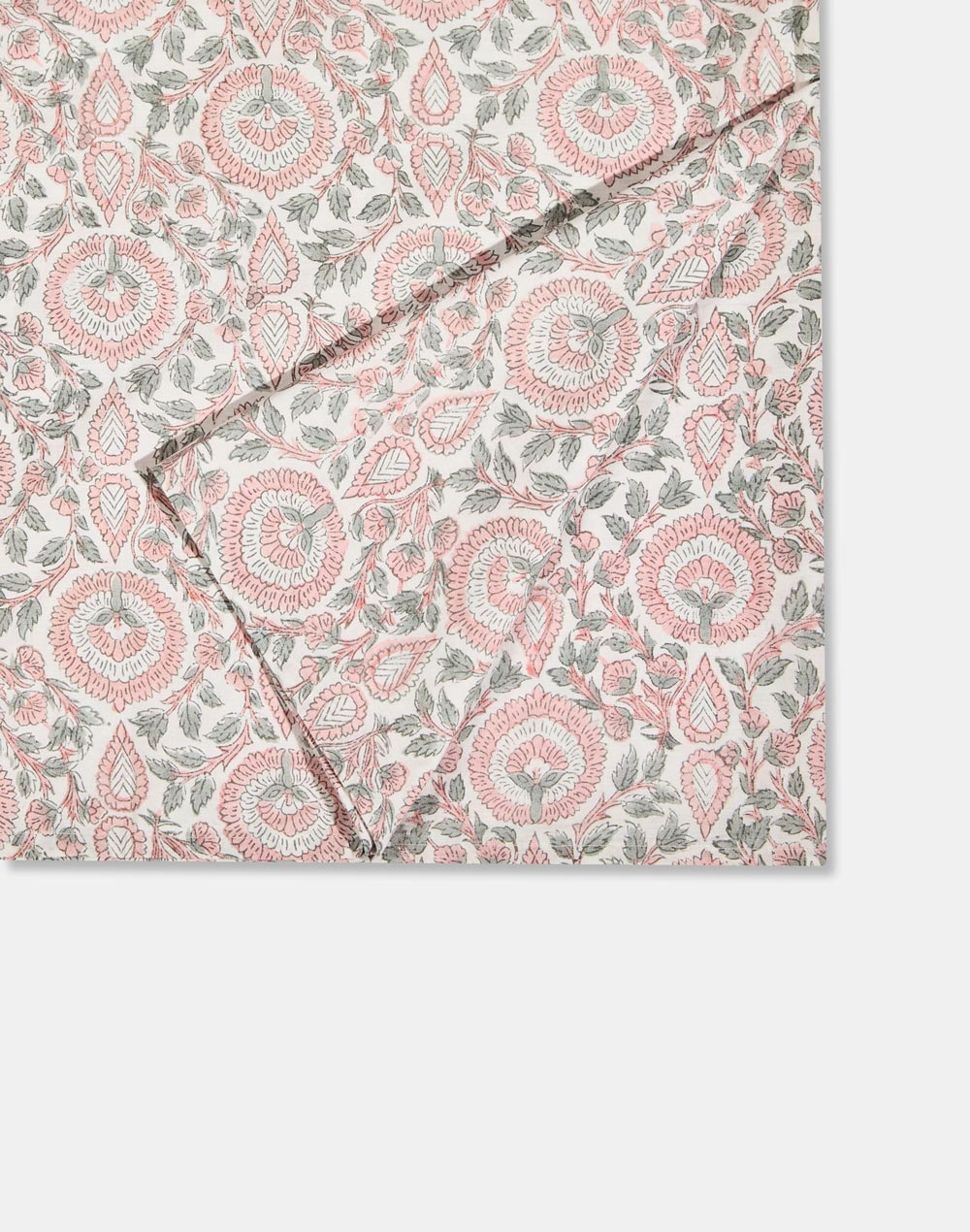Pink Ruhi Cotton Bed Sheet With 2 Pillow Covers