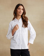 White Cotton Chikankari Shirt