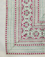 Gulbagh Hand Block Printed Cotton Table Cover