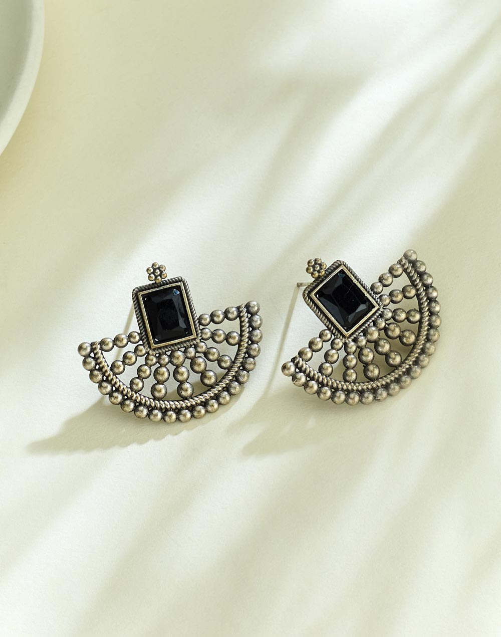 Metal Stud Earrings