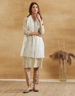 Natural Cotton Silk Chikankari Stole