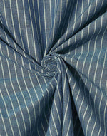 Navy Nile Stripe Cotton Bed Sheet With 2 Pillow Covers