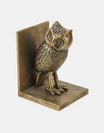 Golden Owl Casted Metal Bookend