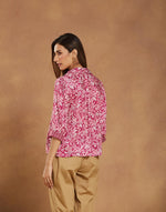 Pink Viscose Printed Helen Top