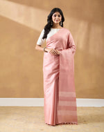 Orange Silk Blend Sari