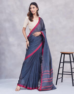 Grey Cotton Sari