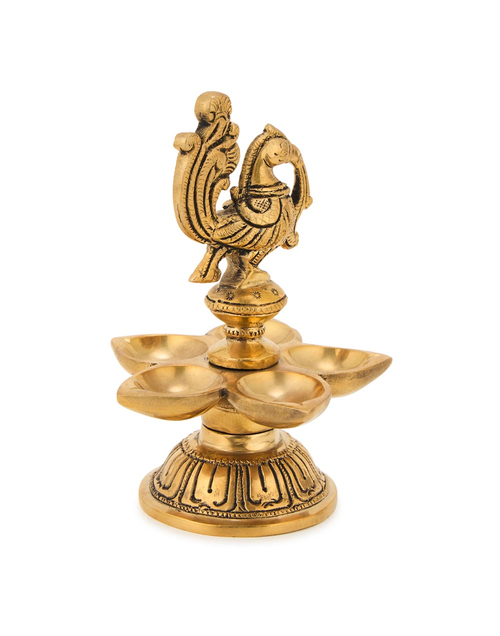 Brass Mehnoor Antiqued Oil Lamp