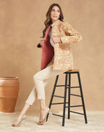 Beige Cotton Kalamkari Jacket