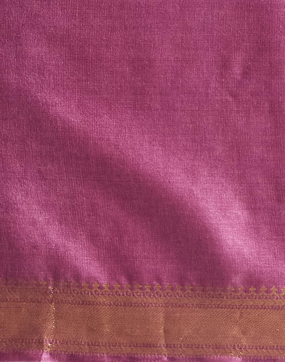 Purple Silk Blend Hand Woven Sari
