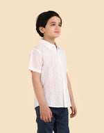 White Cotton Chikankari Shirt