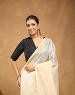 Natural Cotton Silk Blend Sari
