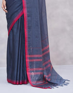 Grey Cotton Sari