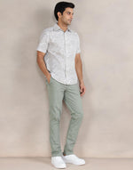 Green Cotton Blend 929 Slim Cut Pant