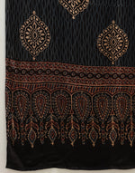 Red-Black Viscose Blend Ajrakh Printed Stole