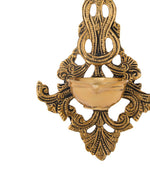 Brass Antiqued Mehnoor Oil Lamp