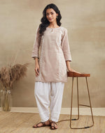 White Cotton Chikankari Salwar