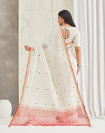 Natural Cotton Silk Blend Woven Wonders Chanderi Sari
