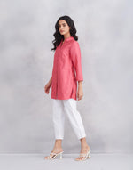 Pink Linen Silk Tunic