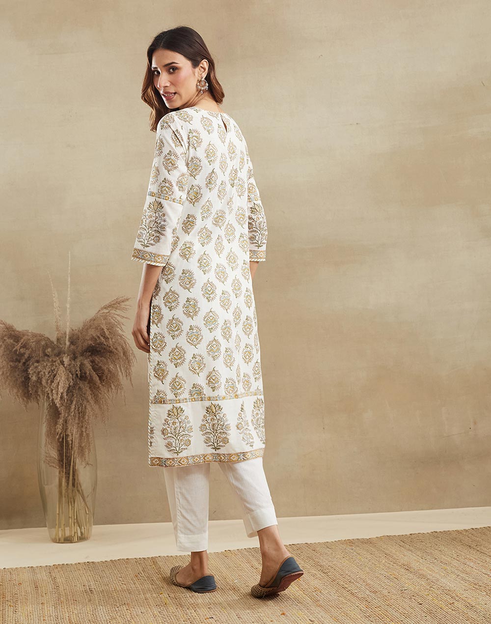 Natural Cotton Long Kurta