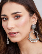 Metal Chand Bali Earrings